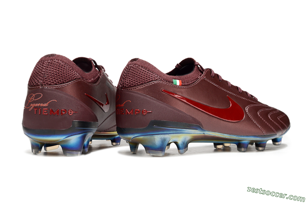 Nike Tiempo Legend 10 Elite FG Low-Tops Soccer Cleats - Red/Gold 6