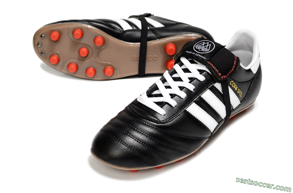 Adidas Originals Copa Mundial FG Low-Tops Soccer Cleats - Black/White/Gold 3