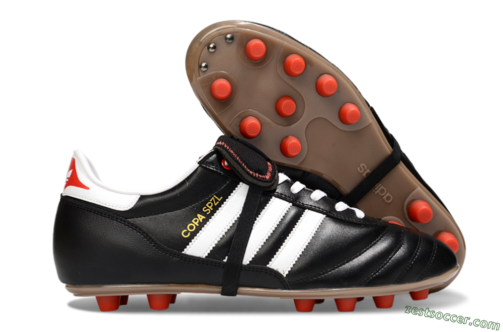 Adidas Originals Copa Mundial FG Low-Tops Soccer Cleats - Black/White/Gold 0
