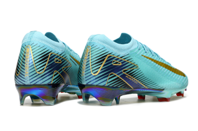 Nike Air Zoom Mercurial Vapor 16 Elite FG Low-Tops Soccer Cleats - Jade/Gold/Blue