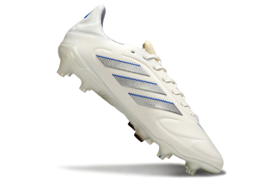 Adidas Copa Pure 3 Elite FG Low-Tops Soccer Cleats - White/Silver/Blue