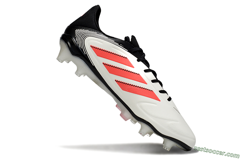 Adidas Copa Pure 3 Elite FG Low-Tops Soccer Cleats - White/Red/Black 4