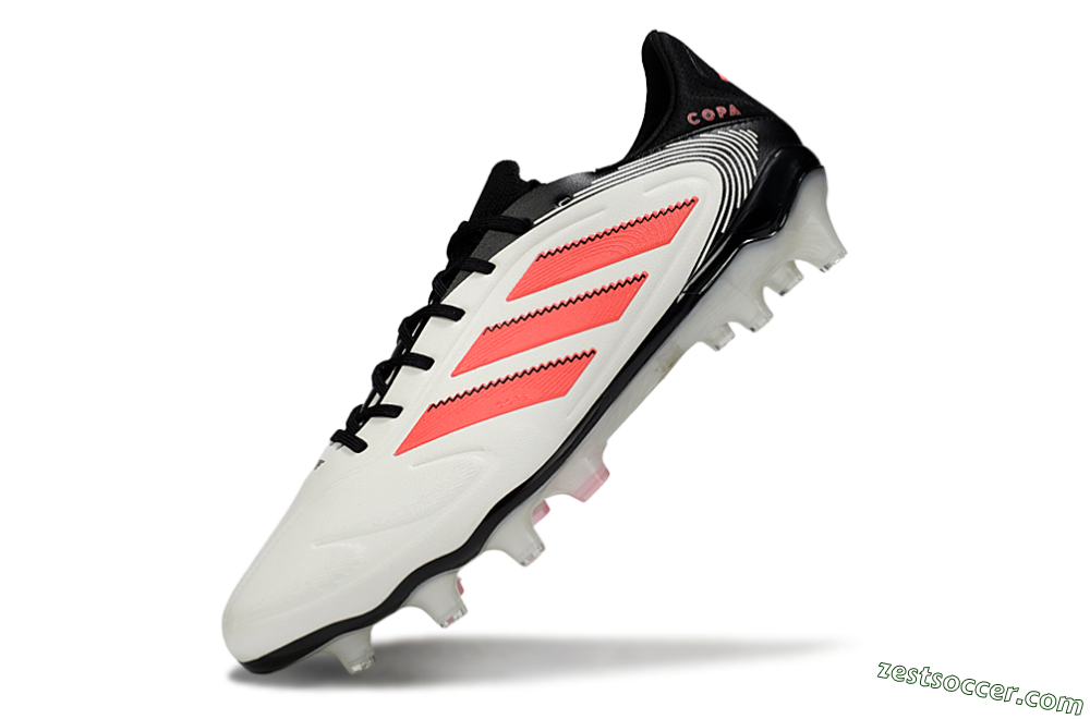 Adidas Copa Pure 3 Elite FG Low-Tops Soccer Cleats - White/Red/Black 5