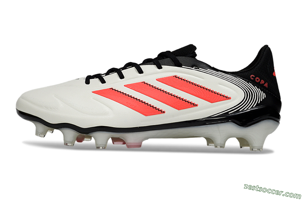 Adidas Copa Pure 3 Elite FG Low-Tops Soccer Cleats - White/Red/Black 2