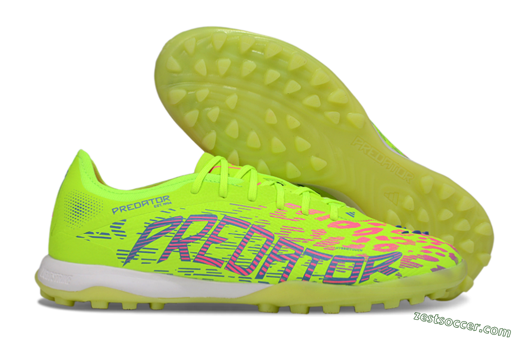 Adidas Predator 25 Elite TF Low-Tops Soccer Shoes - Yellow/Pink/White 0