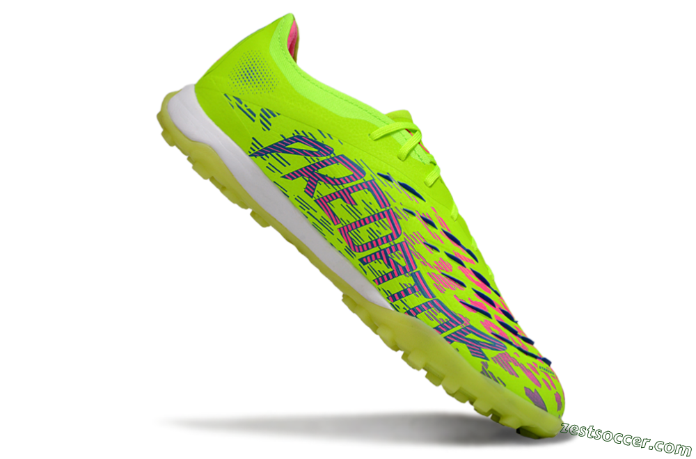 Adidas Predator 25 Elite TF Low-Tops Soccer Shoes - Yellow/Pink/White 4