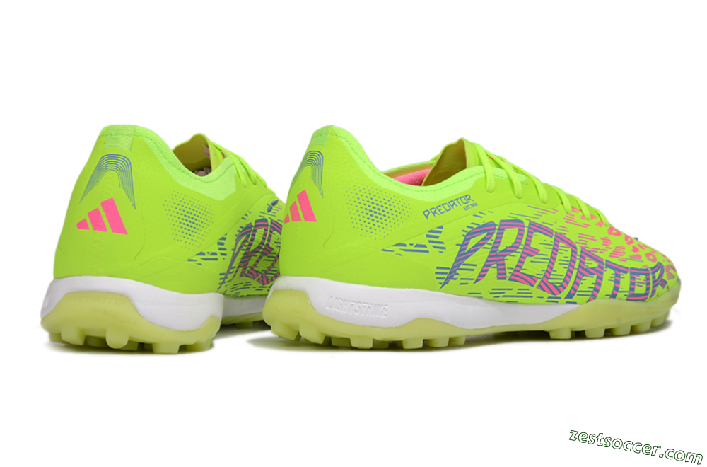 Adidas Predator 25 Elite TF Low-Tops Soccer Shoes - Yellow/Pink/White 6