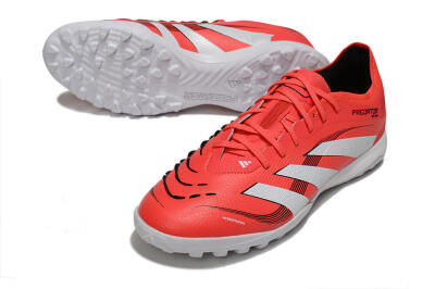 Adidas Predator 25 Elite TF Low-Tops Soccer Shoes - Red/White/Black