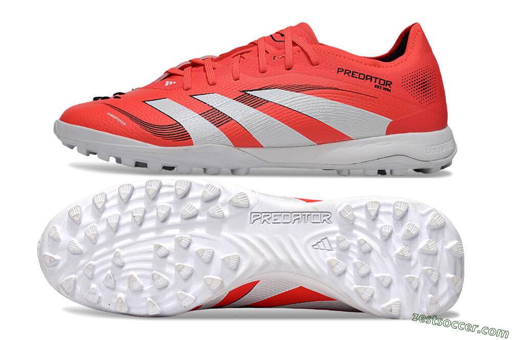 Adidas Predator 25 Elite TF Low-Tops Soccer Shoes - Red/White/Black 1