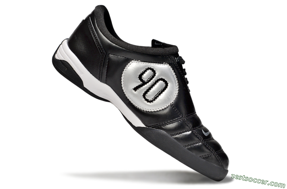 Nike Total 90 II IC Low-Tops Soccer Shoes - Black/White 4