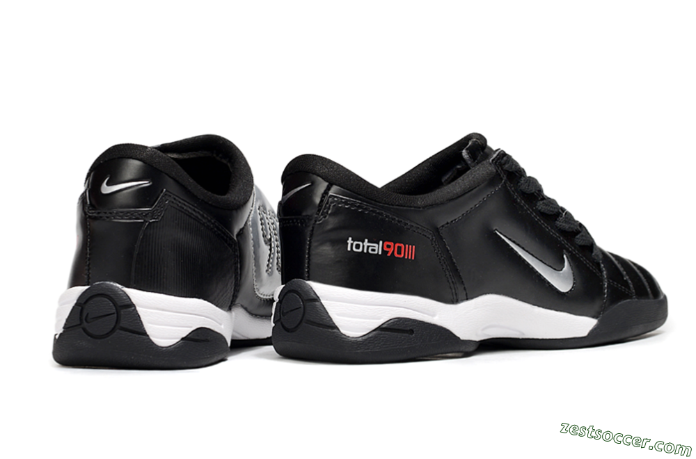 Nike Total 90 II IC Low-Tops Soccer Shoes - Black/White 6