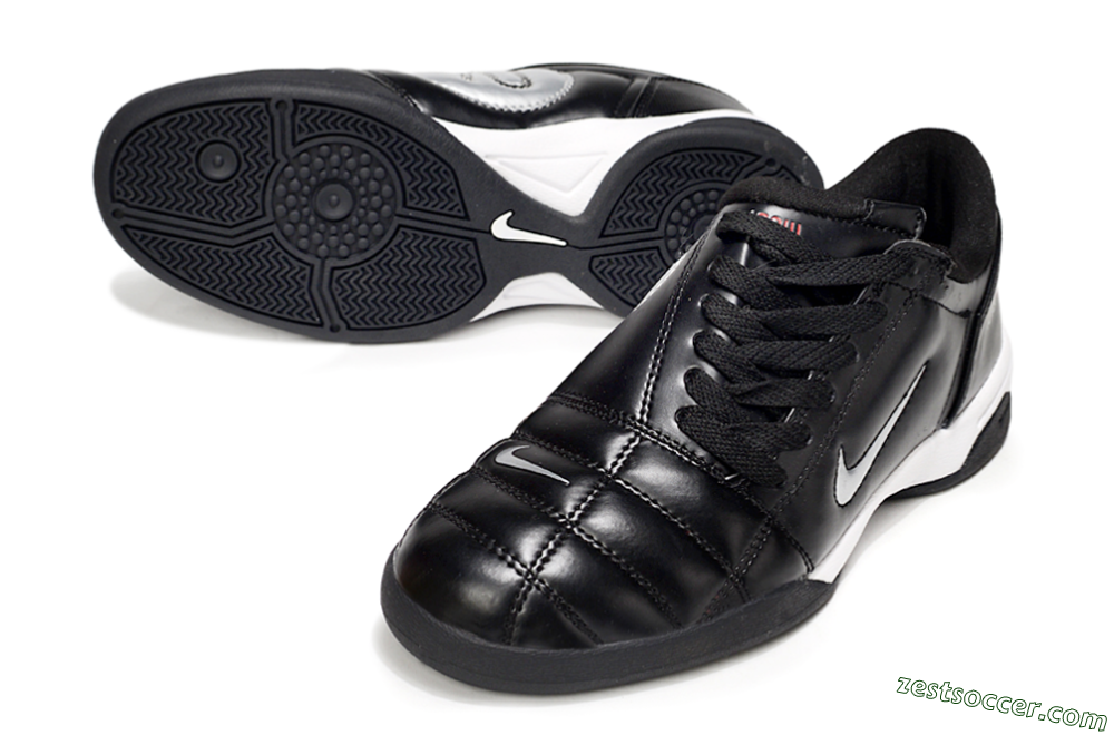 Nike Total 90 II IC Low-Tops Soccer Shoes - Black/White 3