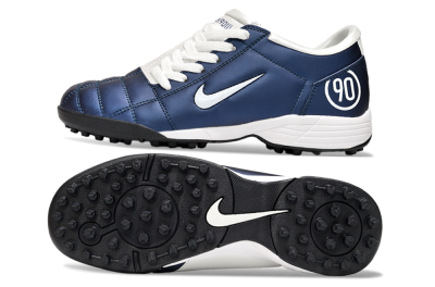 Nike Total 90 II TF Low-Tops Soccer Shoes - Blue/White/Black