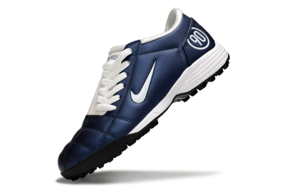 Nike Total 90 II TF Low-Tops Soccer Shoes - Blue/White/Black