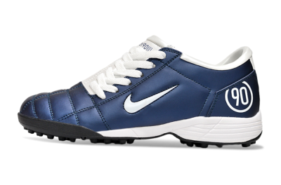 Nike Total 90 II TF Low-Tops Soccer Shoes - Blue/White/Black