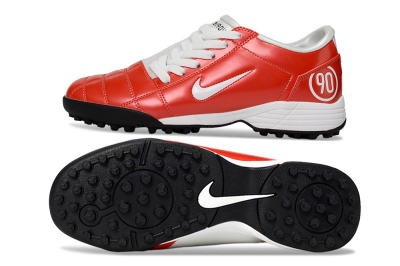 Nike Total 90 II TF Low-Tops Soccer Shoes - Red/White/Black