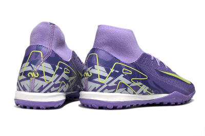 Nike Air Zoom Mercurial Superfly 10 Academy TF High-Tops Soccer Shoes - Purple/Yellow/White