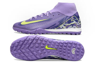 Nike Air Zoom Mercurial Superfly 10 Academy TF High-Tops Soccer Shoes - Purple/Yellow/White