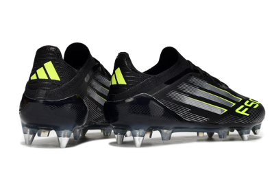 Adidas F50 Elite SG Low-Tops Soccer Cleats - Black/Silver/Yellow