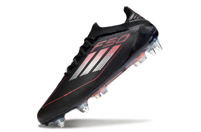 Adidas F50 Elite SG Low-Tops Soccer Cleats - Black/Silver/Red