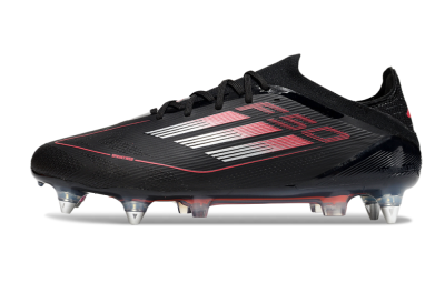 Adidas F50 Elite SG Low-Tops Soccer Cleats - Black/Silver/Red
