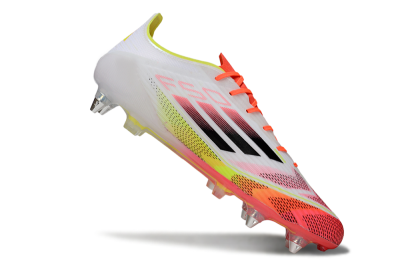 Adidas F50 Elite SG Low-Tops Soccer Cleats - White/Red/Yellow