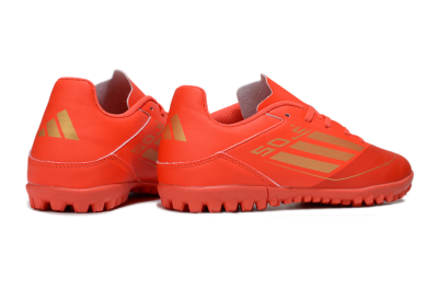 Adidas F50 Club TF Low-Tops Soccer Shoes - Red/Gold