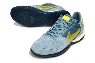 Nike Street Gato IC Low-Tops Soccer Shoes - Blue/Yellow