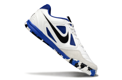 Nike Lunar Gato 2 IC Low-Tops Soccer Shoes - White/Blue/Black
