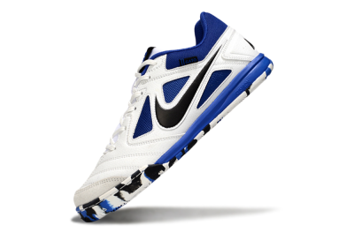 Nike Lunar Gato 2 IC Low-Tops Soccer Shoes - White/Blue/Black
