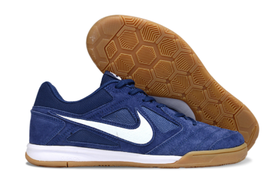 Nike Lunar Gato 2 IC Low-Tops Soccer Shoes - Blue/White