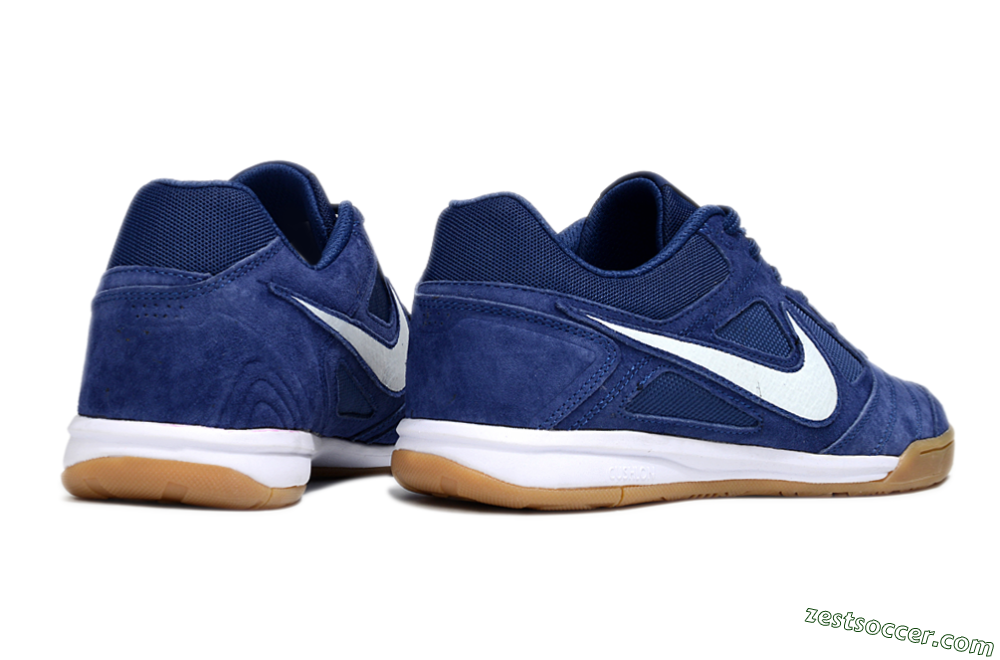 Nike Lunar Gato 2 IC Low-Tops Soccer Shoes - Blue/White 6