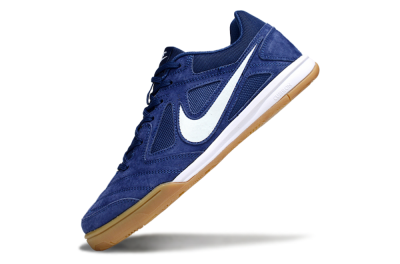 Nike Lunar Gato 2 IC Low-Tops Soccer Shoes - Blue/White