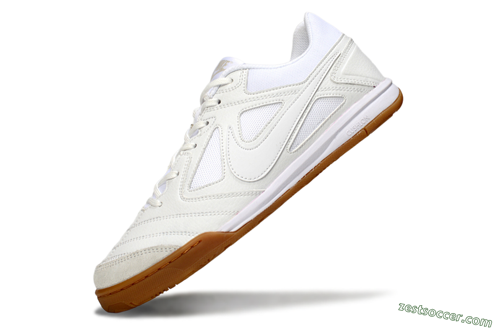 Nike Lunar Gato 2 IC Low-Tops Soccer Shoes - Beige/White 5