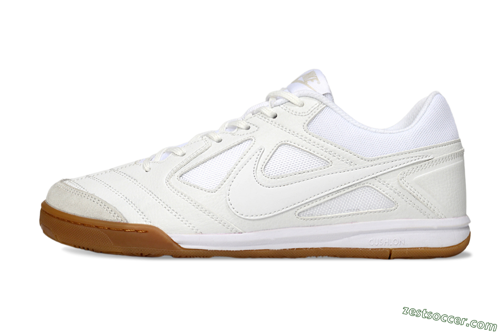 Nike Lunar Gato 2 IC Low-Tops Soccer Shoes - Beige/White 2