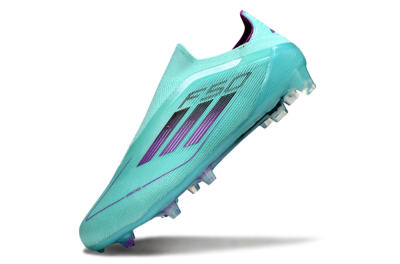 Adidas F50 Elite Laceless FG Low-Tops Soccer Cleats - Jade/Purple/Black