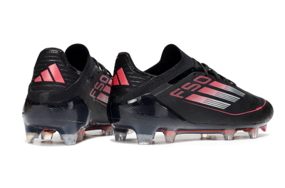 Adidas F50 Elite FG Low-Tops Soccer Cleats - Black/Silver/Red
