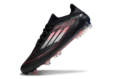 Adidas F50 Elite FG Low-Tops Soccer Cleats - Black/Silver/Red