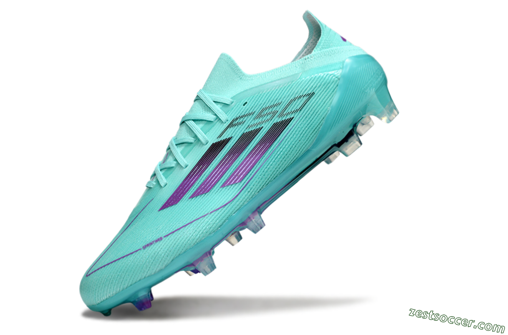 Adidas F50 Elite FG Low-Tops Soccer Cleats - Jade/Purple/Black 5