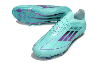 Adidas F50 Elite FG Low-Tops Soccer Cleats - Jade/Purple/Black