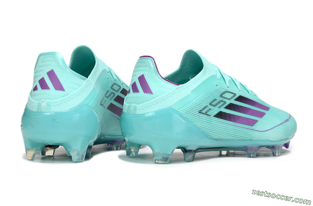 Adidas F50 Elite FG Low-Tops Soccer Cleats - Jade/Purple/Black 6