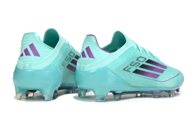Adidas F50 Elite FG Low-Tops Soccer Cleats - Jade/Purple/Black
