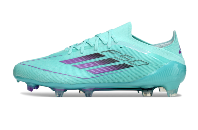 Adidas F50 Elite FG Low-Tops Soccer Cleats - Jade/Purple/Black