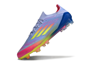 Adidas F50 Elite FG Low-Tops Soccer Cleats - Blue/Yellow/Pink