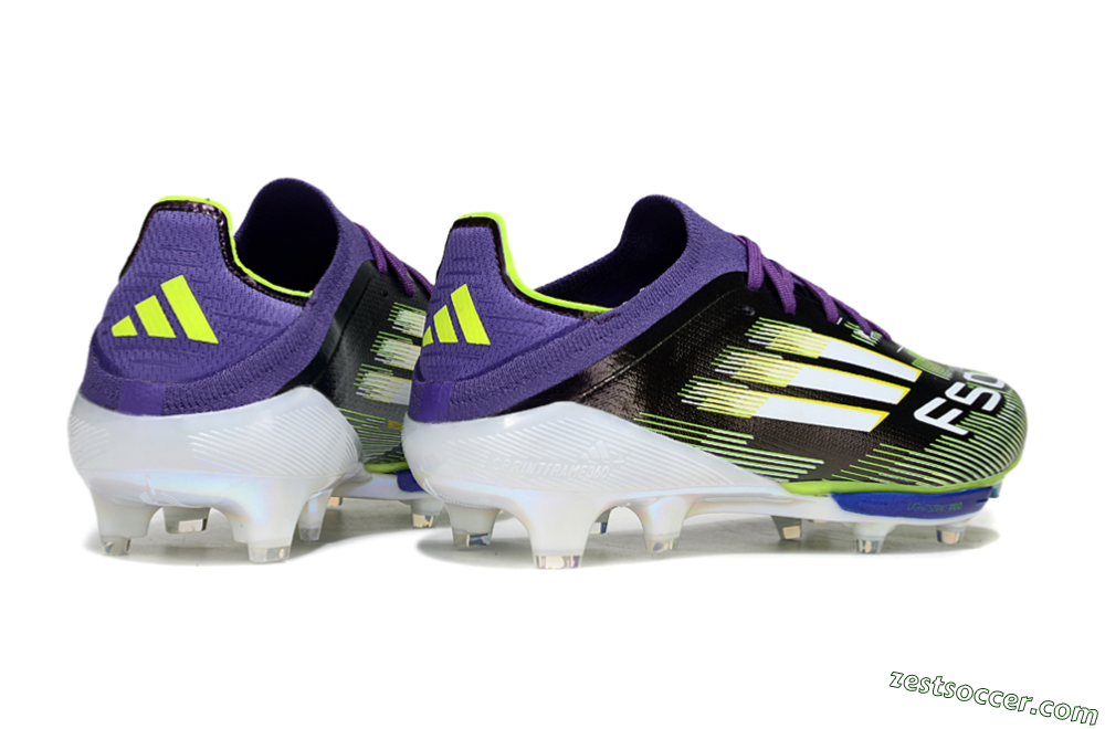 Adidas F50+ Elite Lightstrike Pro FG Low-Tops Soccer Cleats - Purple/White/Yellow 6