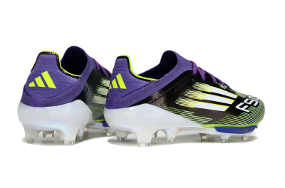Adidas F50+ Elite Lightstrike Pro FG Low-Tops Soccer Cleats - Purple/White/Yellow