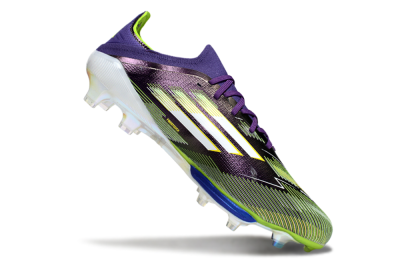 Adidas F50+ Elite Lightstrike Pro FG Low-Tops Soccer Cleats - Purple/White/Yellow