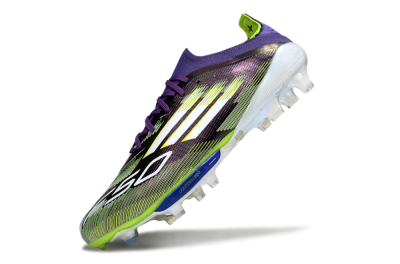 Adidas F50+ Elite Lightstrike Pro FG Low-Tops Soccer Cleats - Purple/White/Yellow