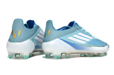 Messi x Adidas F50 Elite FG Low-Tops Soccer Cleats - Jade/White/Blue