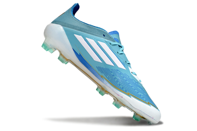 Messi x Adidas F50 Elite FG Low-Tops Soccer Cleats - Jade/White/Blue